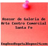 Asesor de Galeria de Arte Centro Comercial Santa Fe