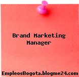 Brand Marketing Manager