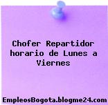 Chofer Repartidor – Horario De Lunes A Viernes