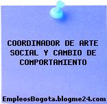 COORDINADOR DE ARTE SOCIAL Y CAMBIO DE COMPORTAMIENTO