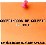 COORDINADOR DE GALERÍA DE ARTE
