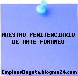 MAESTRO PENITENCIARIO DE ARTE FORANEO