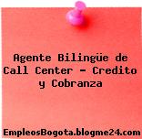 Agente Bilingüe de Call Center – Credito y Cobranza
