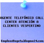AGENTE TELEFÓNICO CALL CENTER ATENCIÓN A CLIENTES VESPERTINO