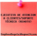 EJECUTIVO DE ATENCION A CLIENTES/SOPORTE TÉCNICO (REMOTO)