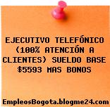 EJECUTIVO TELEFÓNICO (100% ATENCIÓN A CLIENTES) SUELDO BASE $5593 MAS BONOS