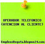 OPERADOR TELEFONICO (ATENCION AL CLIENTE)