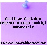 Auxiliar Contable URGENTE Nissan Tochigi Automotriz