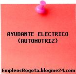 AYUDANTE ELECTRICO (AUTOMOTRIZ)