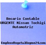 Becario Contable URGENTE Nissan Tochigi Automotriz