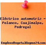 Eléctrico automotriz – Polanco, Cuajimalpa, Pedregal