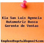 Kia San Luis Agencia Automotriz Busca Gerente de Ventas