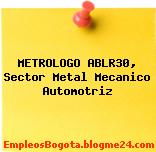 METROLOGO ABLR30, Sector Metal Mecanico Automotriz