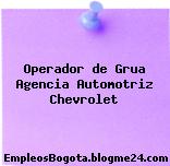 Operador de Grua Agencia Automotriz Chevrolet