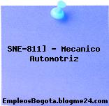 SNE-811] – Mecanico Automotriz
