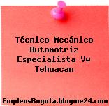 Técnico Mecánico Automotriz Especialista Vw Tehuacan