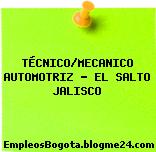 TÉCNICO/MECANICO AUTOMOTRIZ – EL SALTO JALISCO