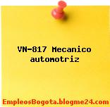 VN-817 Mecanico automotriz