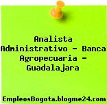 Analista Administrativo – Banca Agropecuaria – Guadalajara