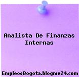 Analista De Finanzas Internas