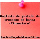 Analista de gestión de procesos de banca (Financiero)