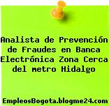 Analista de Prevención de Fraudes en Banca Electrónica Zona Cerca del metro Hidalgo