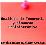 Analista de Tesoreria y Finanzas Administrativo