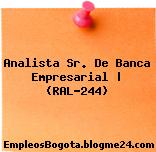 Analista Sr. De Banca Empresarial | (RAL-244)