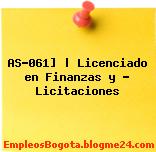 AS-061] | Licenciado en Finanzas y – Licitaciones
