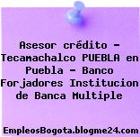 Asesor crédito – Tecamachalco PUEBLA en Puebla – Banco Forjadores Institucion de Banca Multiple