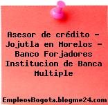 Asesor de crédito – Jojutla en Morelos – Banco Forjadores Institucion de Banca Multiple