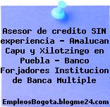 Asesor de credito SIN experiencia – Amalucan Capu y Xilotzingo en Puebla – Banco Forjadores Institucion de Banca Multiple