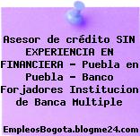 Asesor de crédito SIN EXPERIENCIA EN FINANCIERA – Puebla en Puebla – Banco Forjadores Institucion de Banca Multiple