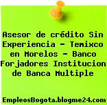 Asesor de crédito Sin Experiencia – Temixco en Morelos – Banco Forjadores Institucion de Banca Multiple