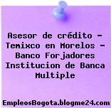Asesor de crédito – Temixco en Morelos – Banco Forjadores Institucion de Banca Multiple