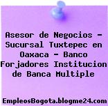 Asesor de Negocios – Sucursal Tuxtepec en Oaxaca – Banco Forjadores Institucion de Banca Multiple