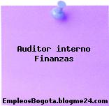Auditor interno Finanzas