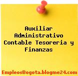 Auxiliar Administrativo Contable Tesoreria y Finanzas