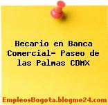Becario en Banca Comercial- Paseo de las Palmas CDMX