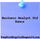 Business Analyst Std Banca