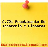 C.721 Practicante De Tesoreria Y Finanzas