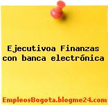 Ejecutivoa Finanzas con banca electrónica