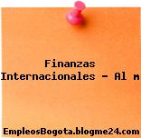Finanzas Internacionales – Al m