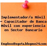 Implementador/a Móvil – Capacitador de Banca Móvil con experiencia en Sector Bancario