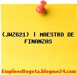 (JWZ621) | MAESTRO DE FINANZAS