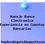 Manejo Banca Electronica Experiencia en Cuentas Bancarias