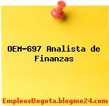 OEM-697 Analista de Finanzas