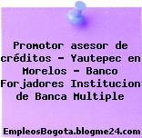 Promotor asesor de créditos – Yautepec en Morelos – Banco Forjadores Institucion de Banca Multiple