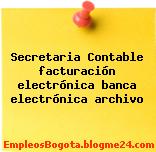 Secretaria Contable facturación electrónica banca electrónica archivo