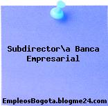 Subdirector\a Banca Empresarial